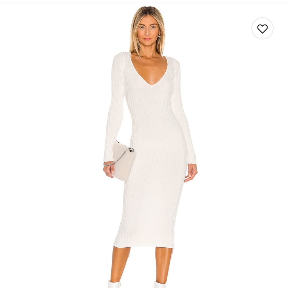 NBD Bekah Deep V MIDI Dress